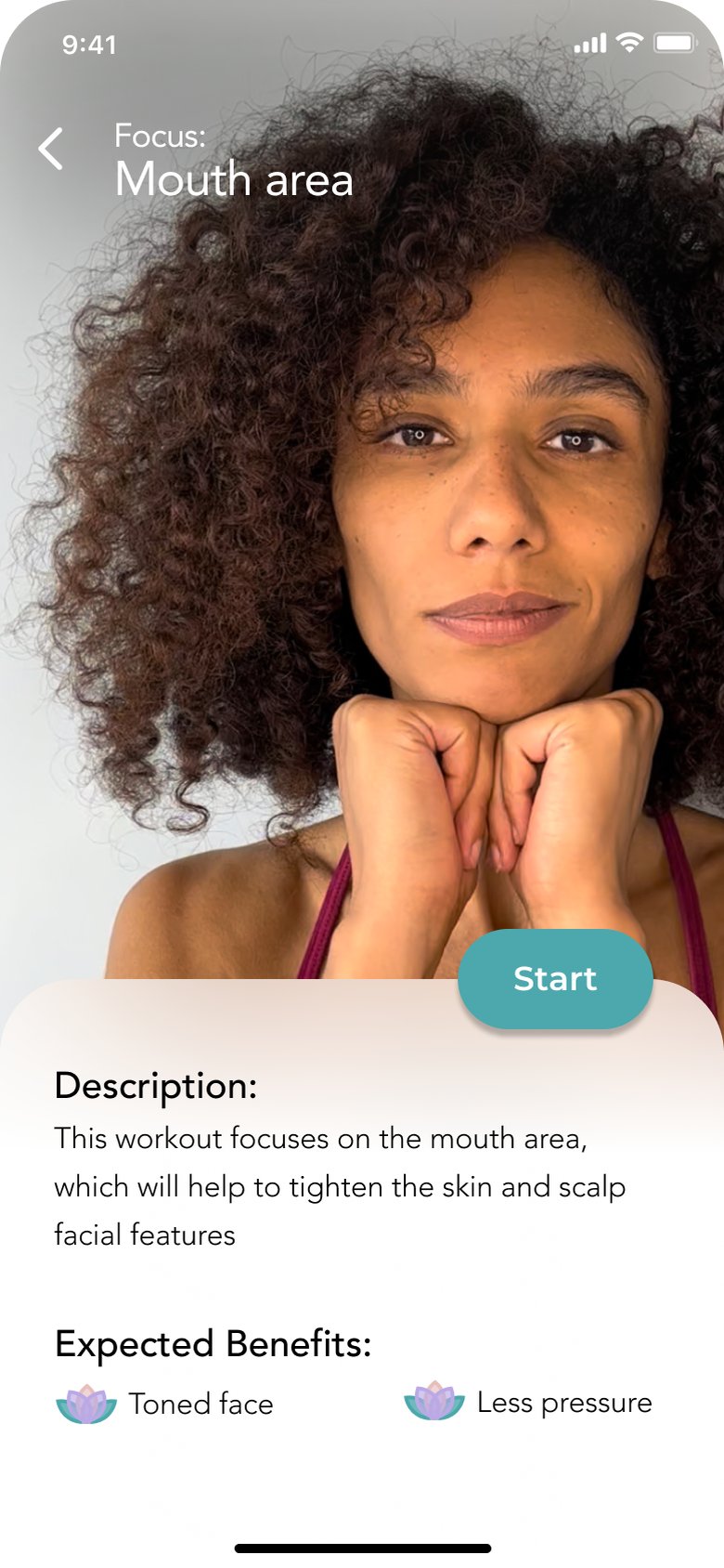 Visoby mouth area workout detail